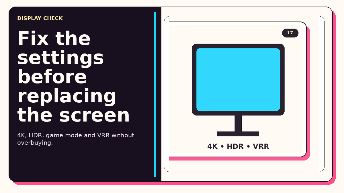 Best TV Settings for GTA VI: 4K, HDR & VRR graphic featuring PS5 console, Xbox Series X, GTA VI cover art